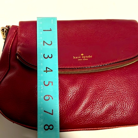 Kate Spade Burgundy shoulder purse - Picture 6 of 6
